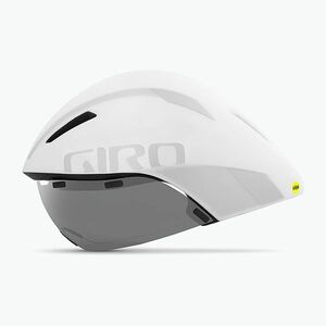 Kerékpáros sisak Giro Aerohead MIPS matte white silver (Aerohead MIPS GR-7074561) kép