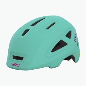 Gyerek kerékpáros sisak Giro Scamp II Integrated MIPS matte screaming teal/bright pink (Scamp II Integrated Mips Jr GR-7158634) kép