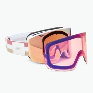 Gogle narciarskie női Giro Ella white lx stripe/rose gold/infrared (Ella GR-7162182) kép