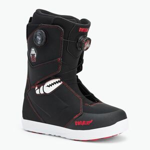 Férfi snowboard cipő ThirtyTwo Lashed Double Boa Crab Grab '24 black/white/red (Lashed Double Boa Crab Grab '24 8107000124) kép