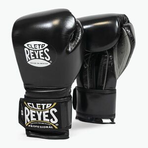 Boxkesztyű Cleto Reyes Velcro Sparring black/silver (Velcro Sparring CE612N) kép