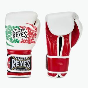Boxkesztyű Cleto Reyes Velcro Sparring red/white green red (Velcro Sparring CE612RM) kép