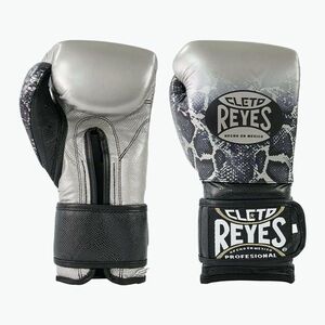 Boxkesztyű Cleto Reyes Velcro Sparring silver/black (Velcro Sparring CE612LNSS) kép