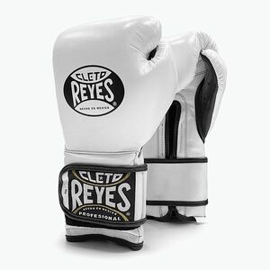 Boxkesztyű Cleto Reyes Velcro Sparring white/black (Velcro Sparring CE612BN) kép