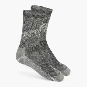 Túrazokni Smartwool Classic Hike Light Cushion Mountain Pattern Crew black (Classic Hike Light Cushion Mountain Pattern Crew 01644-001) kép