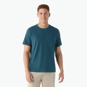Férfi póló Smartwool Perfect Crew Short Sleeve twilight blue (Perfect Crew Short Sleeve 02297-G74) kép