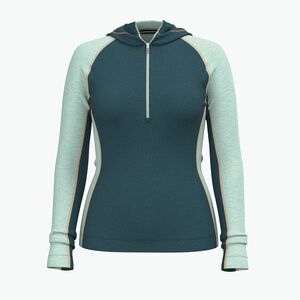 Női thermo pulóver Smartwool Classic Thermal Merino Base Layer 1/2 Zip Hoodie Boxed twilight/arctic green (Classic Thermal Merino Base Layer 1/2 Zip Hoodie Boxed 02568-P09) kép