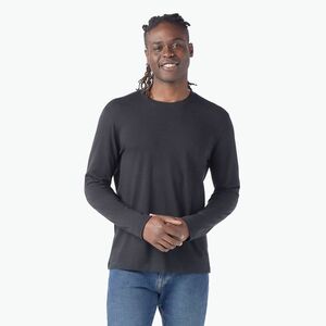 Férfi hosszú ujjú túrafelső Smartwool Perfect Crew black (Perfect Crew LS 02595) kép