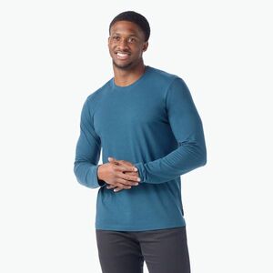 Férfi hosszú ujjú túrafelső Smartwool Perfect Crew twilight blue (Perfect Crew LS 02595) kép