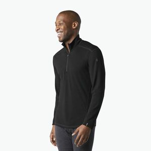 Férfi thermo pulóver Smartwool Classic Thermal Merino Base Layer 1/4 Zip Boxed black (Classic Thermal Merino Base Layer 1/4 Zip Boxed 02822-001) kép