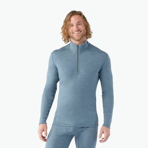 Férfi thermo pulóver Smartwool Classic Thermal Merino Base Layer 1/4 Zip Boxed pewter blue h (Classic Thermal Merino Base Layer 1/4 Zip Boxed 02822-M02) kép