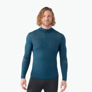 Férfi thermo pulóver Smartwool Intraknit Thermal Merino Base Layer 1/4 Zip twilight blue (Intraknit Thermal Merino Base Layer 1/4 Zip 02824-G74) kép