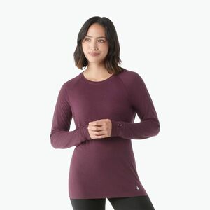 Női thermo hosszú ujjú felső Smartwool Classic All-Season Merino Base Layer Crew Boxed eggplant (Classic All-Season Merino Base Layer Crew Boxed 16913) kép