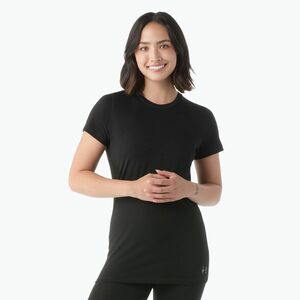 Női thermo póló Smartwool Merino black (Merino Short Sleeve SW016916001) kép