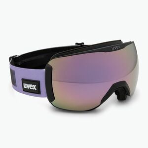 Síszemüveg UVEX Downhill 2100 CV black matt/mirror lavender green (Downhill 2100 CV 55/0/392/2231) kép