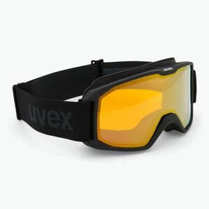 Síszemüveg UVEX Elemnt FM black matt/mirror green clear lasergold lite (Elemnt FM 55/0/640/2230) kép