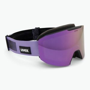 Síszemüveg UVEX Evidnt Attract S + case black matt/mirror lavender green clear (Evidnt Attract S + case 55/0/672/2330) kép