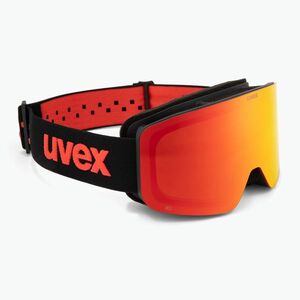Gyerek síszemüveg UVEX Pwdr FM black matt/mirror red orange clear (Pwdr FM 55/0/850/3030) kép