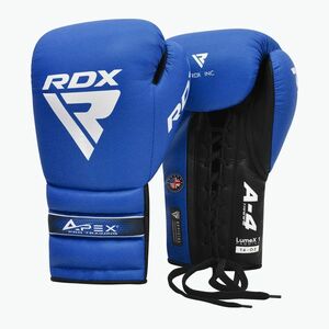 Boxkesztyű RDX Apex Lace Up Training Sparring Boxing blue (Apex Lace Up Training Sparring Boxing BGM-PTA4U) kép