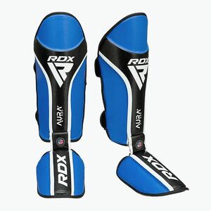Sípcsont- és lábfejvédő RDX Shin Instep Aura Plus T-17 blue (Shin Instep Aura Plus T-17 SGR-T17UB-L+) kép