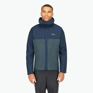 Férfi esőkabát Rab Downpour Eco tempest blue/orion blue (Downpour Eco QWG-82-TBO) kép