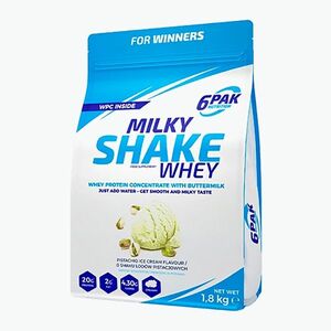 Whey 6PAK Milky Shake 1800 g Pistachio Ice Cream (Whey Milky Shake PAK/033) kép
