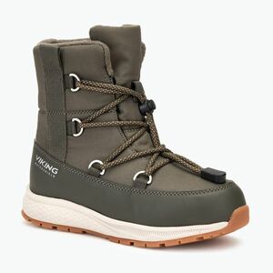 Gyerek hótaposó Viking Footwear Equip Warm Waterproof SL olive (Equip Warm Waterproof SL 3-94515-37) kép