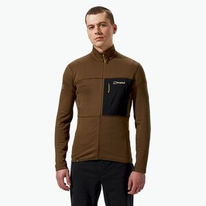 Férfi polár pulóver Berghaus Ridge-Hiker bark/jet black (Ridge-Hiker 4-A001906KX5) kép