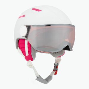 Gyerek sísisak HEAD Maja Visor white/silver red (Maja Visor 328324) kép