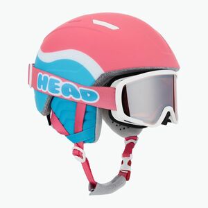 Gyerek sísisak HEAD Maja Set + Gogle Jr pink/blue/silver red (Maja Set + Gogle Jr 328734) kép