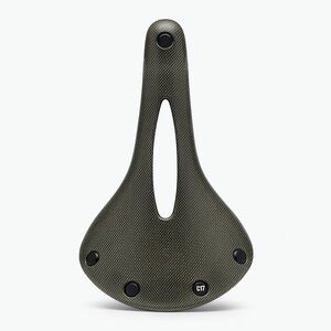 Kerékpár nyereg Brooks England C17 Carved mud green (C17 Carved BRS-C201C00A00401) kép