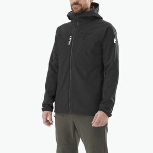 Férfi softshell kabát Millet Magma Shield Hoodie black/ noir (Magma Shield Hoodie MIV9584_N0247) kép
