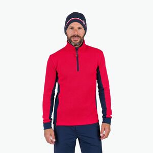 Férfi sípulóver Rossignol Cieloalto Fleece Half zip sports red (Cieloalto Fleece Half zip RLNML03) kép