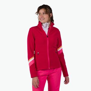 Női pulóver Rossignol Strawpile Fleece Fz ruby red (Strawpile Fleece Fz RLNWL06_35M) kép