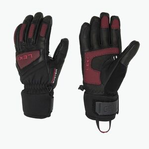 Női síkesztyű LEKI Griffin Pro 3D black/ rose (Griffin Pro 3D Women 654847202) kép