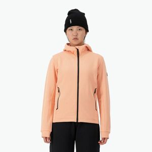 Női pulóver Mons Royale Arcadia Merino Fleece Hoody melon (Arcadia Merino Fleece Hoody 100601-1220-805) kép