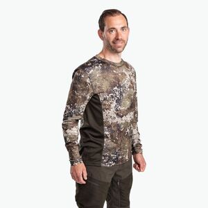 Férfi thermo pulóver Pinewood Abisko Merino Base Layer Half Zip d.mossgreen (Abisko Merino Base Layer Half Zip 5406) kép