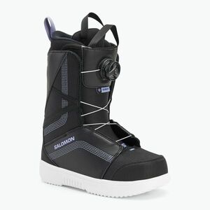 Női snowboardos cipő Salomon Scarlet Boa black/black/persian violet (Scarlet Boa L47543000) kép