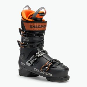 Férfi sícipő Salomon S/Pro Supra 110 GW black/dark grey met./orange tiger (S/Pro Supra 110 GW L47654100) kép