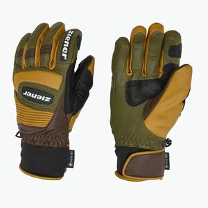 Férfi síkesztyű ZIENER Guard GTX + Gore Grip PR alpine dark/brown (Guard GTX + Gore Grip PR 801019.335) kép