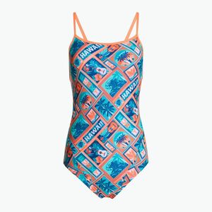 Női egyrészes fürdőruha Funkita Single Strap One Piece tiki tango (Single Strap One Piece FKS030L7197516) kép