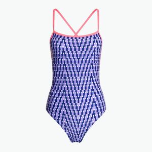 Női egyrészes fürdőruha Funkita Strapped In One Piece future dusk (Strapped In One Piece FKS034L7201608) kép
