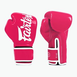 Rękawice boskerskie Fairtex Microfiber pink/white (Microfiber BGV14-PK) kép