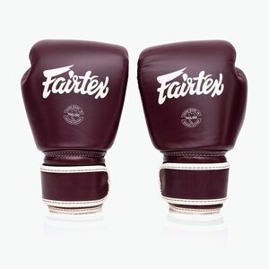 Boxkesztyű Fairtex Real Leather Boxing maroon (Real Leather Boxing BGV16-MN) kép