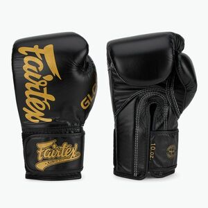 Boxkesztyű Fairtex Glory Competition Lace Velcro black (Glory Competition Lace Velcro BGVG1-BK) kép