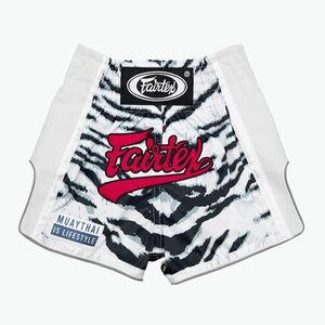 Fairtex Gyermek boxnadrág BSK2103 "White Tiger" fehér (White Tiger BSK2103-WH) kép