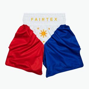 Fairtex Boxing Trunks BT2001 'Philippines' piros/fehér/kék boksznadrág piros/fehér/kék boxnadrág (Philippines BT2001) kép