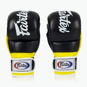Fairtex Super Sparring Grappling kesztyű fekete/sárga (Super Sparring Grappling FGV18-BK/YW) kép