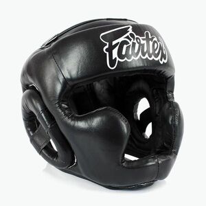 Box fejvédő dziecięcy Fairtex Headguard for Kids black (Headguard for Kids HGK15-BK) kép