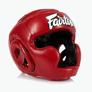 Box fejvédő dziecięcy Fairtex Headguard for Kids red (Headguard for Kids) kép
